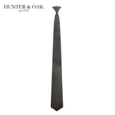 Hunter & Oak Black Textured Tie Black