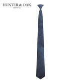 Hunter & Oak Dark Navy Textured Tie Navy