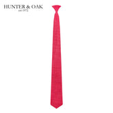 Hunter & Oak Red Textured Tie Red