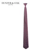 Hunter & Oak Wine Spotted Tie Wine