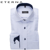 Eterna Light Blue Fleck Shirt Blue