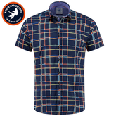 A Fish Named Fred Tron Line S/S Shirt Navy