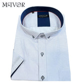 Mc Ivor Agata Blue & White Dotted Shirt Blue