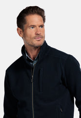 Baileys Sweater Cardigan Navy Full Zip Navy