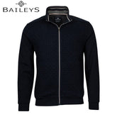 Baileys Structured Full Zip Navy Sweater Navy