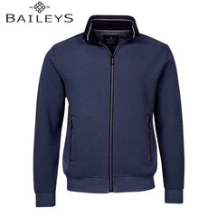 Baileys Structured Full Zip Navy Sweater Navy