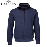 Baileys Structured Full Zip Navy Sweater Navy