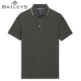 Baileys Textured Collar Green Polo Shirt Green