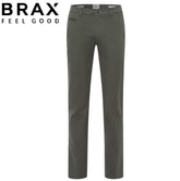 Brax X-Tall Fabio Stretch Olive Chinos Green