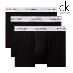 Calvin Klein 3-Pack Black Classic Trunks Black