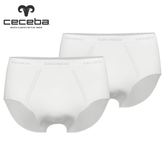 Ceceba 2-Pack White Stretch Briefs White