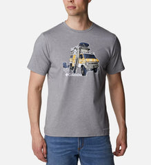 Columbia Sun Trek Graphic Logo Grey Tee Grey
