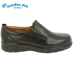 D.B Dalton Extra Wide Slip-On Black Shoe Black