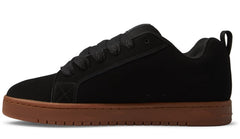 D.C. Court Graffik Black Gum Sole Shoe Black
