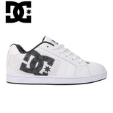 D.C. Net White & Grey Laced Shoe White
