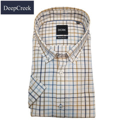 D.C.R.K. Creek Beige & White Check Shirt Beige