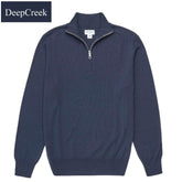 D.C.R.K X-Tall Quarter Zip Navy Knit Navy