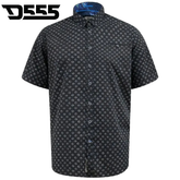 Duke Matlock Print Pattern Shirt Black
