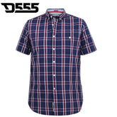 Duke Royston Red & Blue Check Shirt Blue
