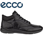 Ecco Irving Mid Cut Lace Black Shoe Black