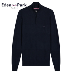 Eden Park Edinburgh Quarter Zip Knit Navy