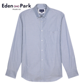 Eden Park Pinpoint Green Stripe Shirt Blue