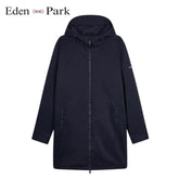Eden Park Full Zip Navy Hooded Parka Navy