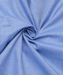 Eterna Blue Mini Check Formal Shirt Blue