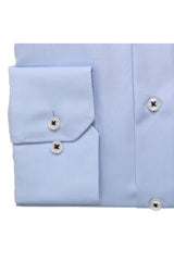 Eterna Light Blue Aqua Ton Formal Shirt Blue