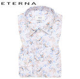 Eterna 1863 Floral Bird Print Shirt White