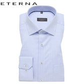 Eterna Jack Blue Check Shirt Blue