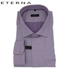 Eterna Pink & Navy Mini Print Shirt Pink