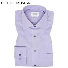 Eterna Purple Stitch Detail Shirt Purple
