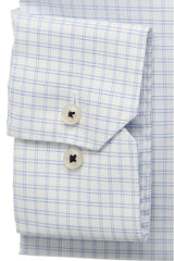 Eterna X-Tall Double Stripe Check Blue