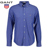 Gant Classic Poplin Stripe College Blue Blue