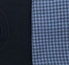 Gilt Edge Blue & Black Pyjama Set Blue