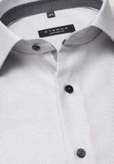 Eterna Grey Check Shirt Grey