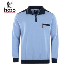 Hajo Stay Fresh Sky Quarter Zip Sweater Blue