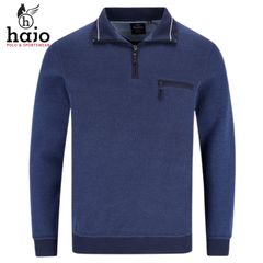Hajo Quarter Zip Blue Sweatshirt Blue