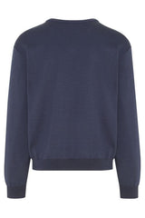 Hajo Merino Wool Navy V-Neck Jumper Navy