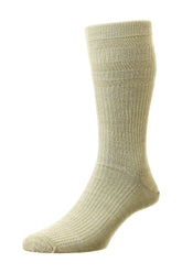 H.J. Hall Soft Top Wool Beige Socks Beige