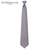 Hunter & Oak X-Long Blue Print Tie Set Blue