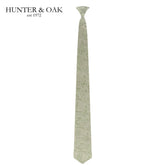 Hunter & Oak X-Long Green Paisley Tie Green
