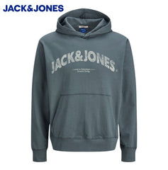 Jack & Jones Almeria Logo Stormy Hoodie Blue