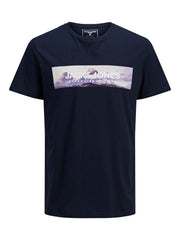 Jack & Jones Anniv Navy Crew Neck Tee Navy