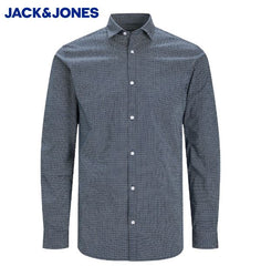 Jack & Jones Blackpool Navy Print Shirt Navy