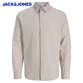 Jack & Jones Breeze Linen String Shirt Beige