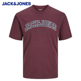 Jack & Jones Caleb Logo Wine Tee Wine