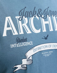 Jack & Jones Dover Logo Blue T-Shirt Blue