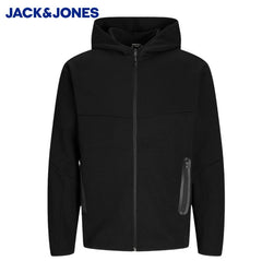Jack & Jones Fusion Full Zip Hoodie Black
